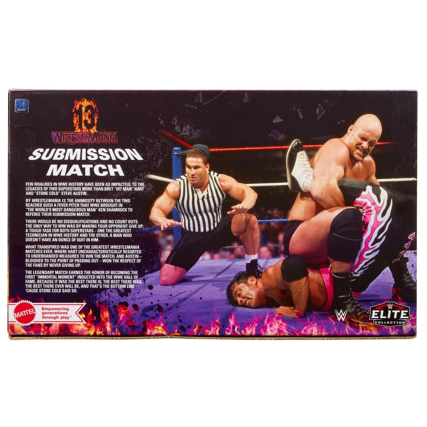 WrestleMania 13 Submission Match WWE Elite Collection (3-Pack) Bret Hart - Stone Cold - Ken Shamrock