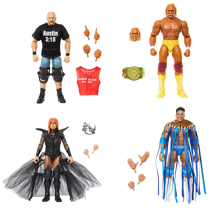 Then, Now, Forever Elite 4-Pack (Hulk Hogan, The Rock, Stone Cold & Becky Lynch) 60 aniversario