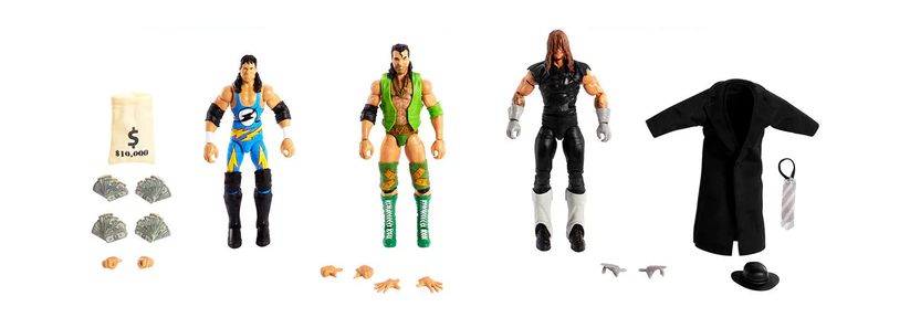 30 Anniversario Raw Undertaker, Razor Ramon, & 1-2-3 Kid 3-Pack
