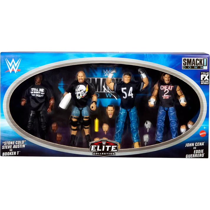 Smackdown 25 Anniversario  4-Pack (Booker T, Stone Cold, John Cena & Eddie Guerrero)