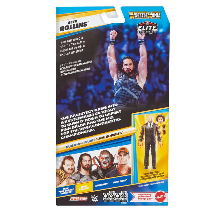 Seth Rollins Elite Collection WrestleMania 42 BAF Sam Roberts