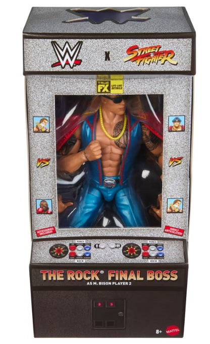 Final Boss Rock As M. Bison Mattel WWE x Street Fighter