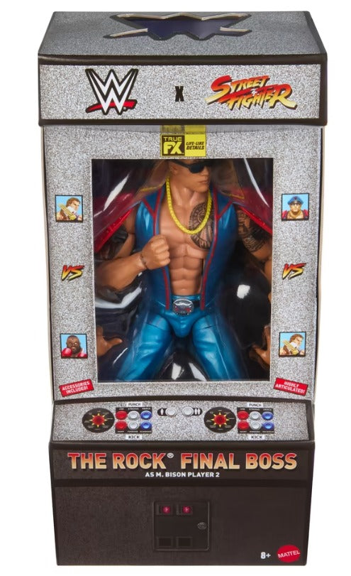 Final Boss Rock As M. Bison Mattel WWE x Street Fighter