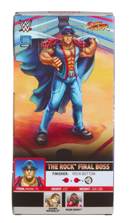 Final Boss Rock As M. Bison Mattel WWE x Street Fighter