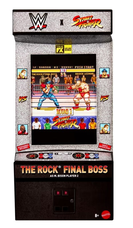 Final Boss Rock As M. Bison Mattel WWE x Street Fighter