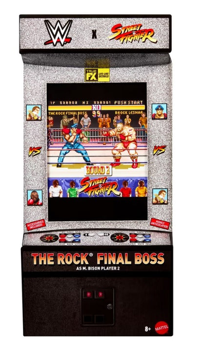 Final Boss Rock As M. Bison Mattel WWE x Street Fighter