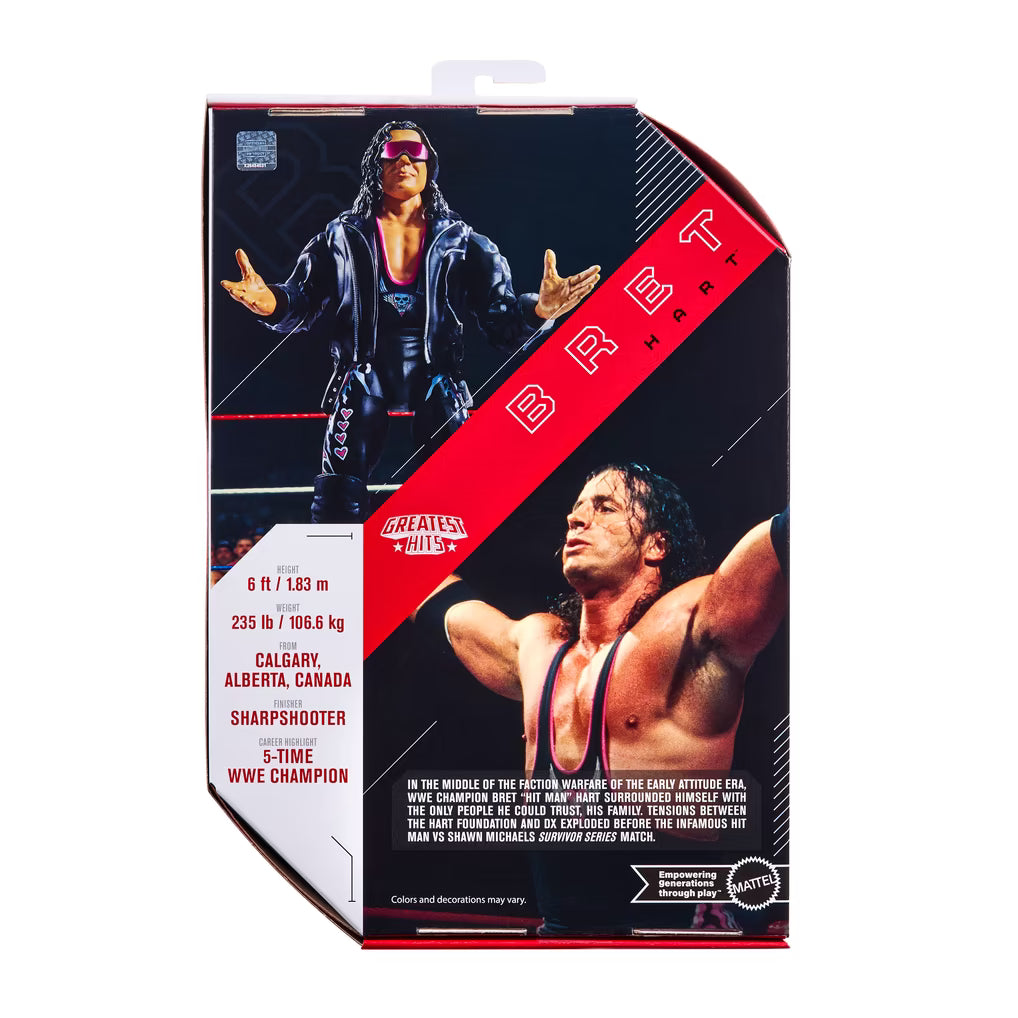 Bret Hart WWE Mattel Ultimate Edition Greatest Hits Wave 3