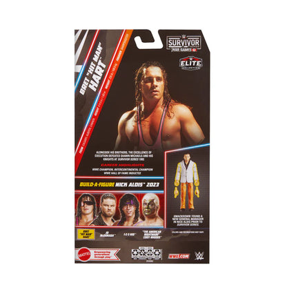 Bret "Hit Man" Hart Elite Collection Survivor War Games Series 8 Baf Nick Aldis