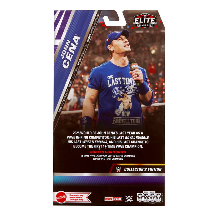 John Cena [Collector’s Edition] 2025 WWE Mattel Elite Collection Series 119