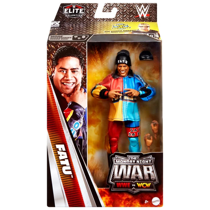 Fatu Monday Night War Series 9 Mattel Elite Collection Baf Big Bubba Rogers