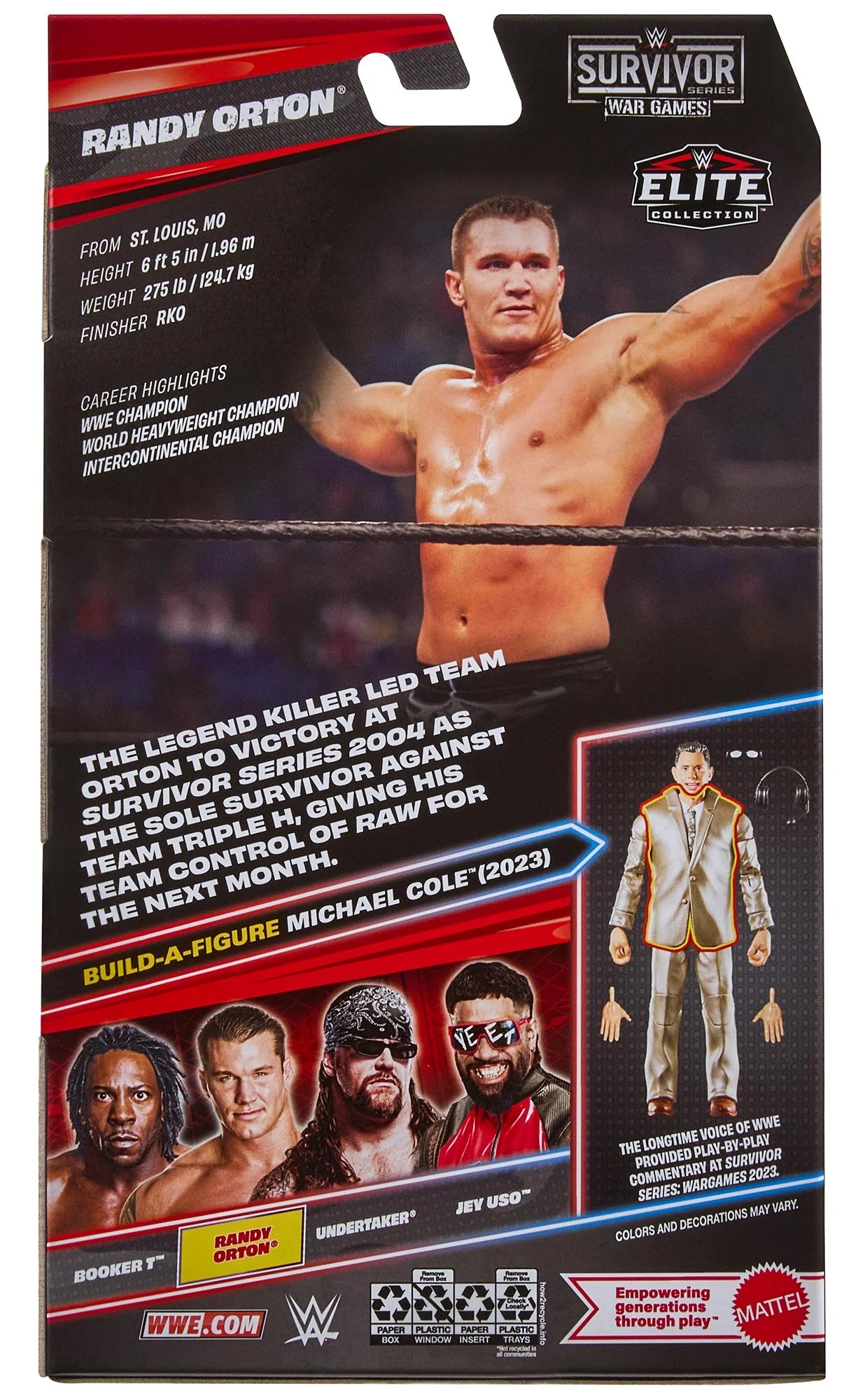 Randy Orton - Elite Survivor Series Baf Michael Cole