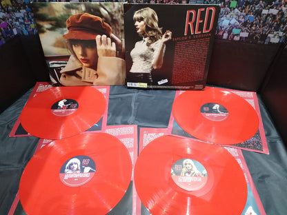 Taylor Swift - Red Taylor's Version Vinilo cuádruple ABIERTO