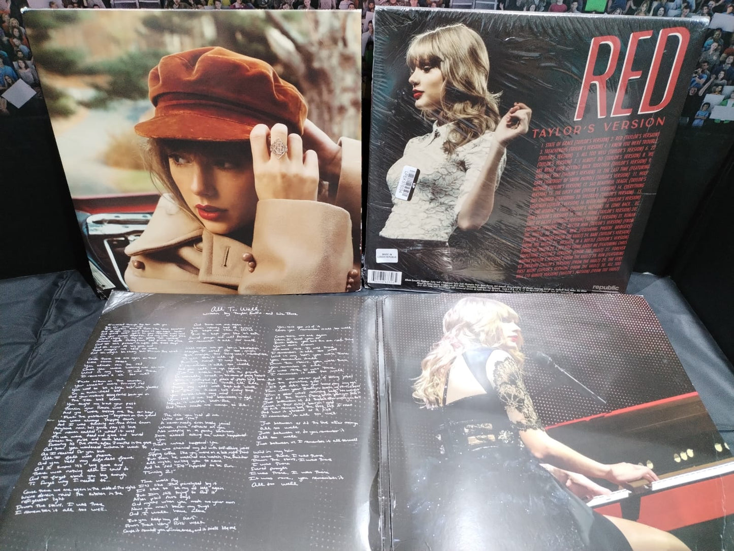 Taylor Swift - Red Taylor's Version Vinilo cuádruple ABIERTO