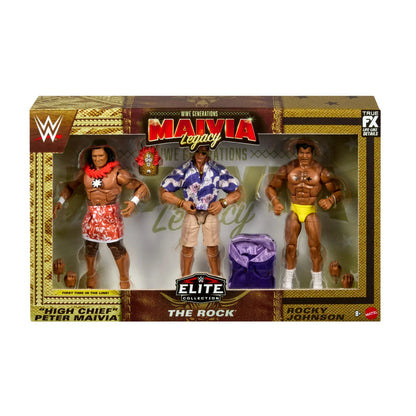Maivia Legacy The Rock - Rocky Johnson - Peter Maivia  Pack - 3