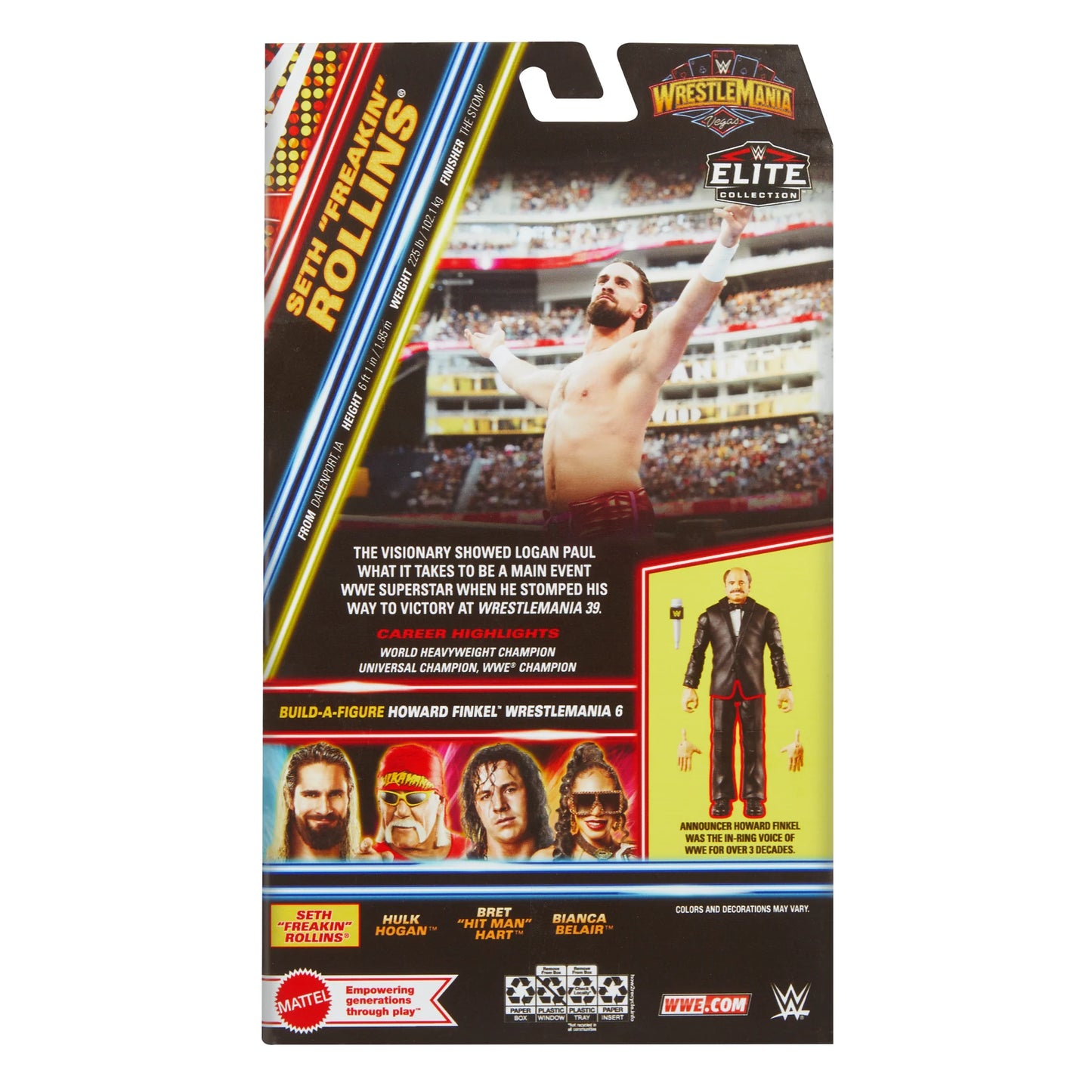 Seth Rollins - WWE Elite WrestleMania 41  - Baf Howard Finkel