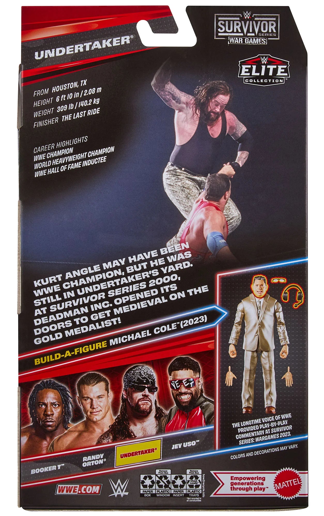Undertaker Elite Collection Survivor Series 9 BAF Michael Cole