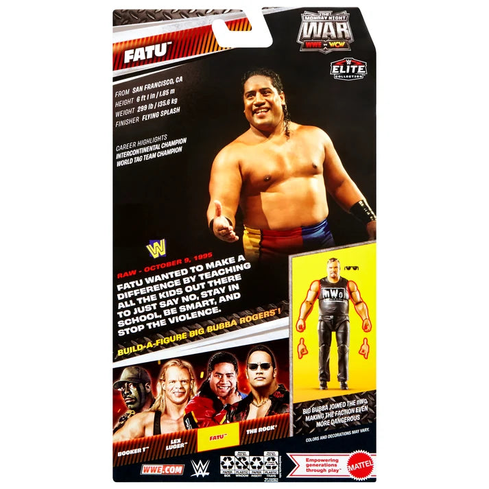Fatu Monday Night War Series 9 Mattel Elite Collection Baf Big Bubba Rogers