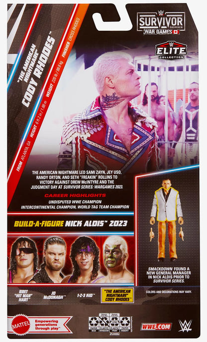 "The American Nightmare" Cody Rhodes Survivor Series 2025 Elite Collection - Baf Nick Aldis